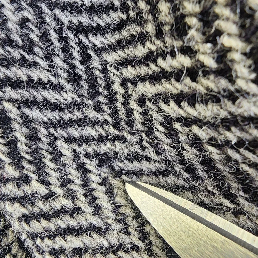 Stafford Harris Tweed Mens 42R Gray Blazer Sports Coat Wool Herringbone **READ**